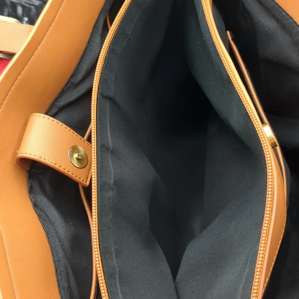 Ecosusi Black And Tan Tote Bag
